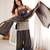Grey vichitra silk embroidered kurta with farshi shalwar & dupatta set