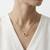 925 Sterling Silver Gold Open Solitaire CZ Heart Pendant Necklace Set  for Women