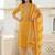 Women Ethnic Motifs Printed Regular Thread Work Pure Cotton Kurta with Trousers & With Dupatta