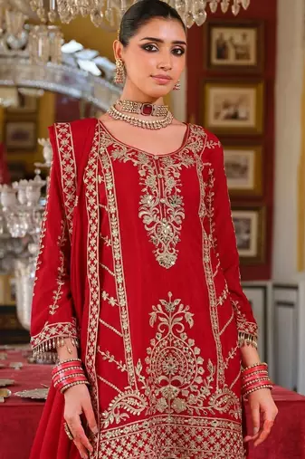 Women Ethnic Motifs Embroidered Regular Mirror Work Kurta with Palazzos & With Dupatta