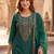 Women Ethnic Motifs Embroidered Regular Thread Work Liva Kurta with Trousers & With Dupatta