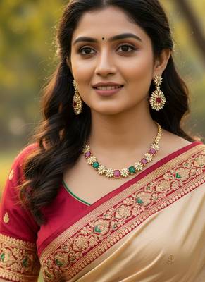 Ad, ruby and emerald bridal jewellery 1