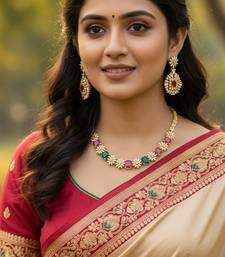 Ad, ruby and emerald bridal jewellery