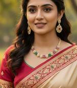 Ad, ruby and emerald bridal jewellery