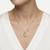 925 Sterling Silver Gold CZ Crescent Moon & Star Pendant Necklace Set  for Women