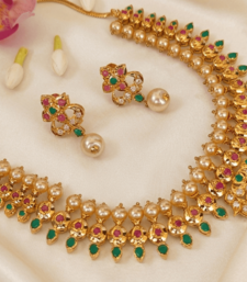 Multicolor uncuts bridal jewellery