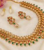 Multicolor uncuts bridal jewellery