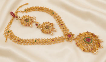 Multicolor uncuts bridal jewelry 2