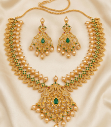 Emerald uncuts bridal jewellery