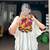Women gujarati gamthi mirror work marble fabric boho fusion garba top