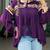 Women gujarati gamthi mirror work marble fabric boho fusion garba top