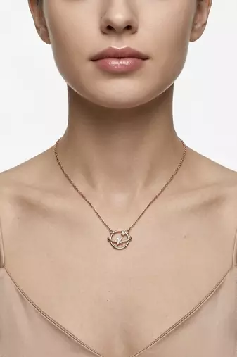 925 Sterling Silver CZ Celestial Orbit Planet & Star Pendant Necklace Set  for Women
