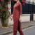 Women Ethnic Motifs Printed Regular Thread Work Pure Cotton Kurta with Trousers