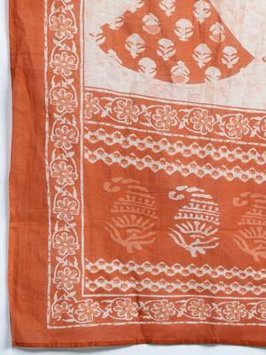 Floral Printed Gotta Patti Pure Cotton Kurta With Trousers & Dupatta 4