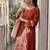 Women Animal Printed Regular Thread Work Kurta with Palazzos