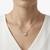 925 Sterling Silver Minimalist Round Solitaire CZ Bezel Pendant Necklace Set for Women