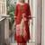 Women Animal Printed Regular Thread Work Kurta with Palazzos