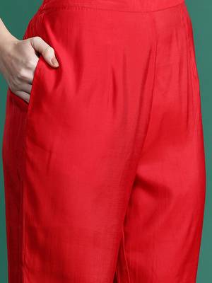 Ethnic Motifs Embroidered Sequinned Kurta with Trousers & With Dupatta 3