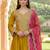 Women Ethnic Motifs Embroidered Panelled Thread Work Kurta with Trousers & With Dupatta