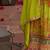 Floral Embroidered Sequinned Chinon Straight Kurta With Sharara & Dupatta