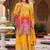 Floral Embroidered Zari Straight Kurta With Palazzos And Dupatta