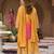 Floral Embroidered Zari Straight Kurta With Palazzos And Dupatta