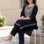 Women Embroidered Regular Thread Work Pure Cotton Kurta with Palazzos