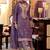 Floral Embroidered Sequinned Straight Kurta With Palazzos & Dupatta