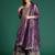 Ethnic Motifs Embroidered Sequinned Kurta with Palazzos & Dupatta