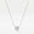 925 Sterling Silver Pave Crystal Sphere Pendant Necklace Set for Women