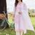 Women Striped Regular Linen Kurta with Trousers & With Dupatta