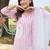 Women Striped Regular Linen Kurta with Trousers & With Dupatta