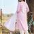 Women Striped Regular Linen Kurta with Trousers & With Dupatta