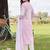 Women Striped Regular Linen Kurta with Trousers & With Dupatta