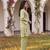 Women's green embellished silk blend round neck co-ord set
