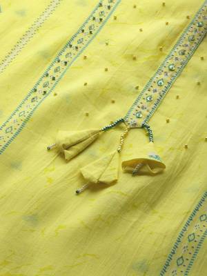 Ethnic Motifs Printed Beads & Stones Pure Cotton Kurta Set 8