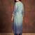 Women Ombre Dyed Regular Thread Work Kurta with Trousers & With Dupatta