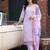 Women Floral Embroidered Regular Thread Work Kurta with Trousers & With Dupatta