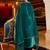 Women Ethnic Motifs Embroidered Regular Sequinned Velvet Kurta with Trousers & With Dupatta