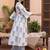 Women Floral Printed Tiered Pure Cotton Kurta with Trousers