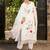 Floral Embroidered Pure Cotton Straight Kurta With Trousers & Dupatta