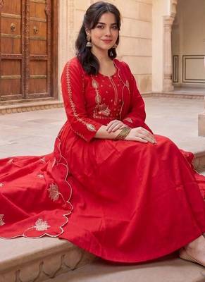 Women Ethnic Motifs Embroidered Regular Mirror Work Kurta with Trousers & With Dupatta 5