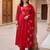 Women Ethnic Motifs Embroidered Regular Mirror Work Kurta with Trousers & With Dupatta