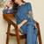Women Floral Embroidered Thread Work Kurta with Trousers