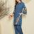 Women Floral Embroidered Thread Work Kurta with Trousers
