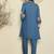 Women Floral Embroidered Thread Work Kurta with Trousers