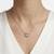 925 Sterling Silver Open Heart Solitaire Pendant Necklace Set for Women