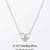 925 Sterling Silver Open Heart Solitaire Pendant Necklace Set for Women