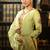 Floral Printed Thread Work Straight Kurta With Trousers & With Dupatta