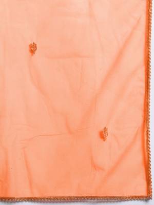 Ethnic Motifs Embroidered Kurta with Trousers & Dupatta 4